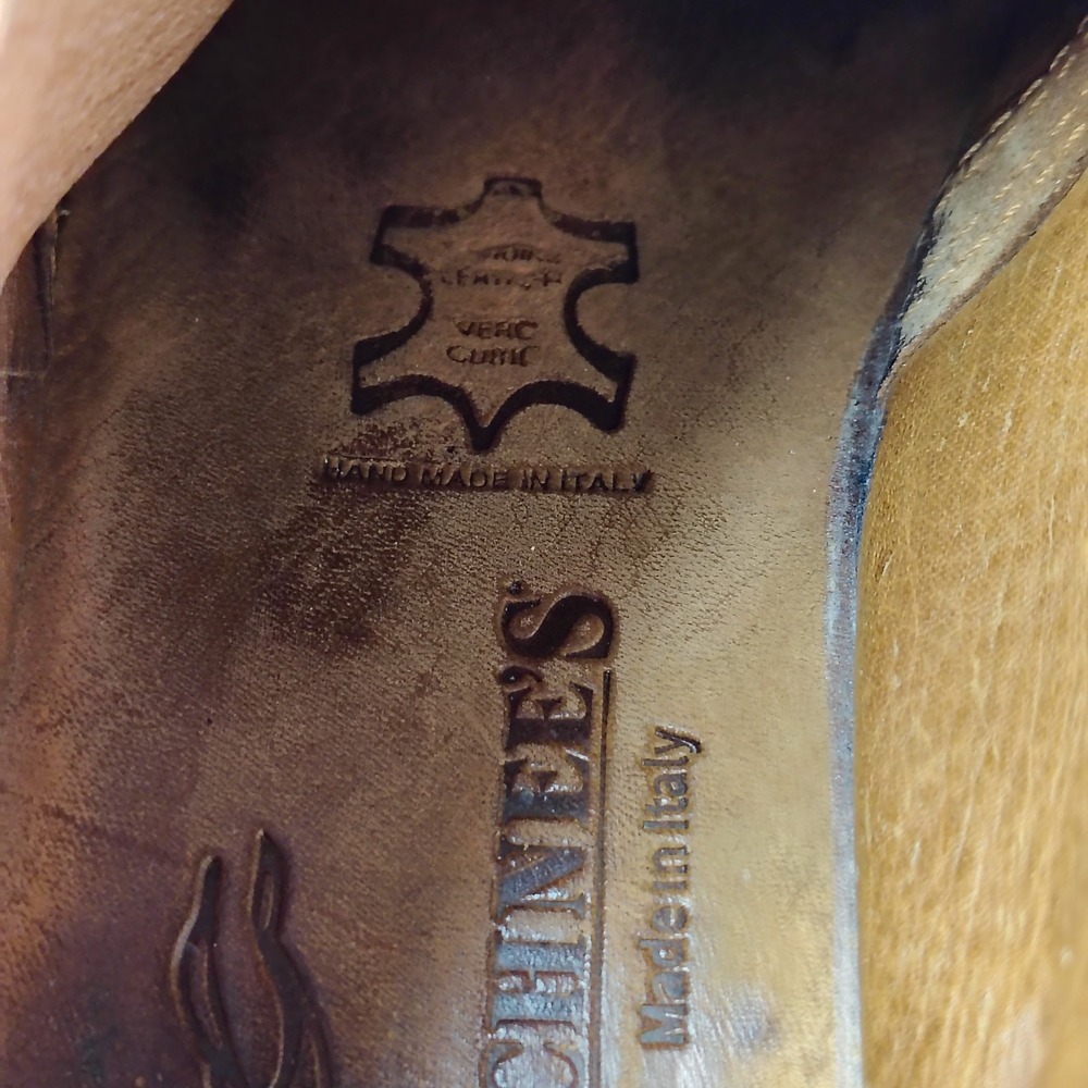 Schnee's Bozeman Mens Size 10 EU43 Suede Derby Shoes Brown Leather Vibram Italy - Picture 11 of 15